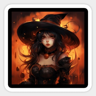 Halloween vampire girl Sticker